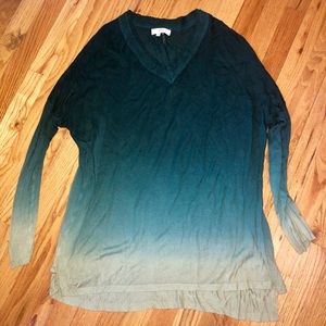 Long sleeve, light weight, ombré top